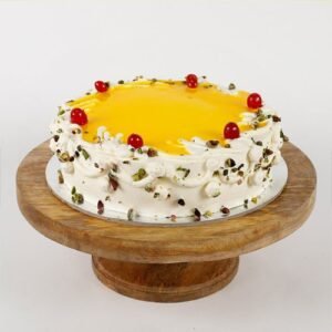 Cherry Round Shaped Pineapple Cake