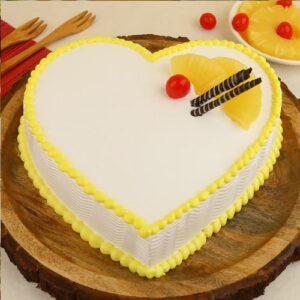 Heart Choco Stick Pineapple Cake