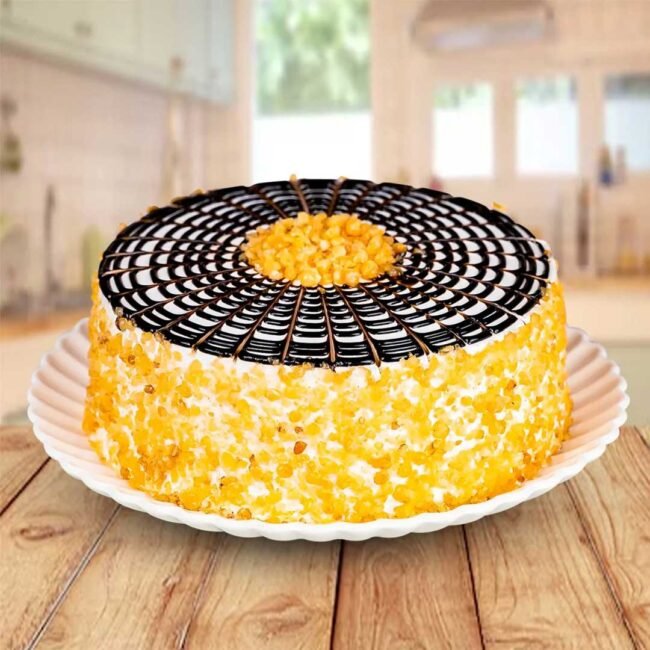 Golden Web Butterscotch Delight Cake