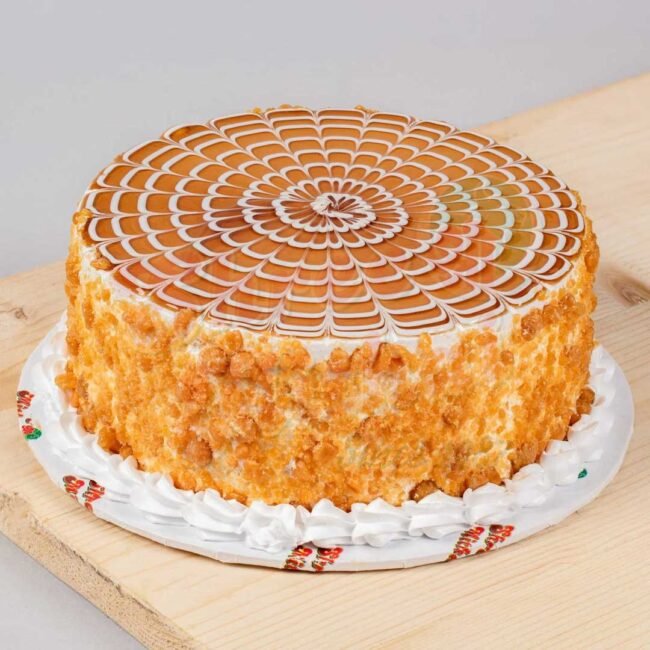 Royal Caramel Web Butterscotch Cake