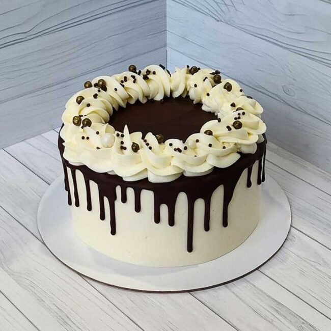 choco-drip-vanilla fusion-cake