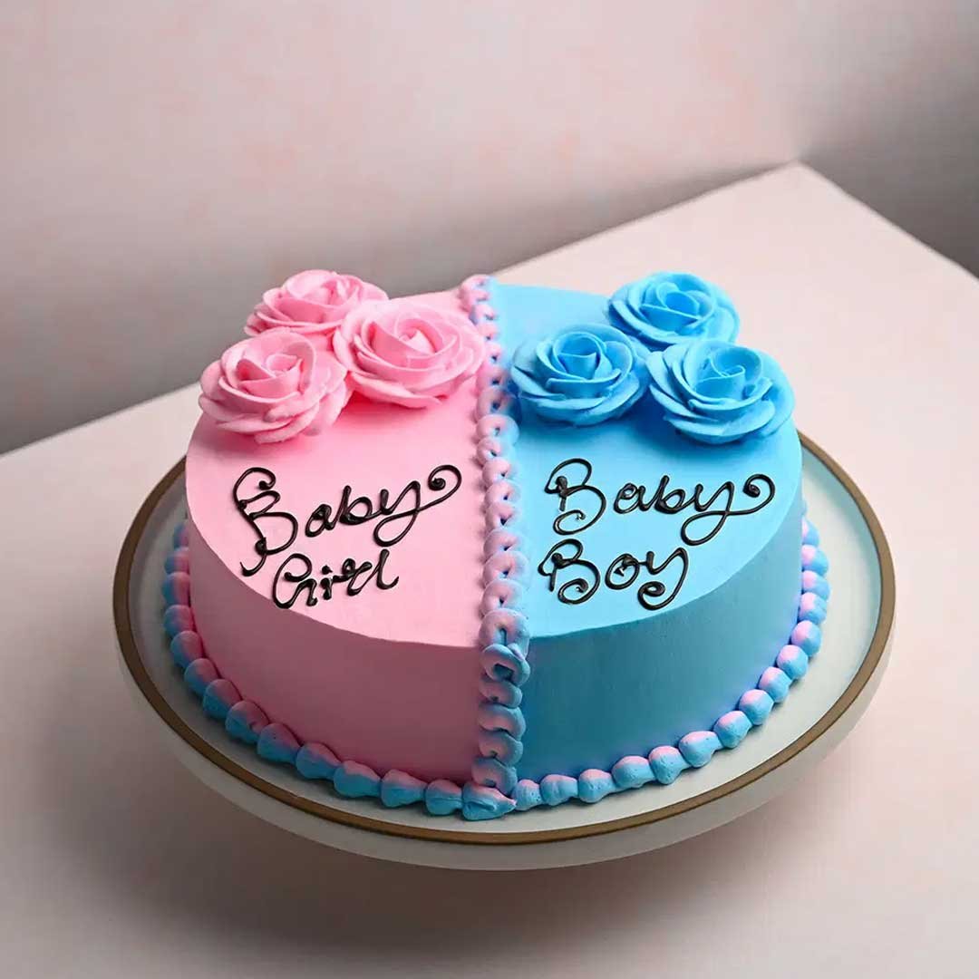 Family Guessing Game Baby Shower Cake