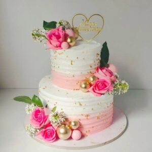 golden-splendor-pink-floral-masterpiece-cake