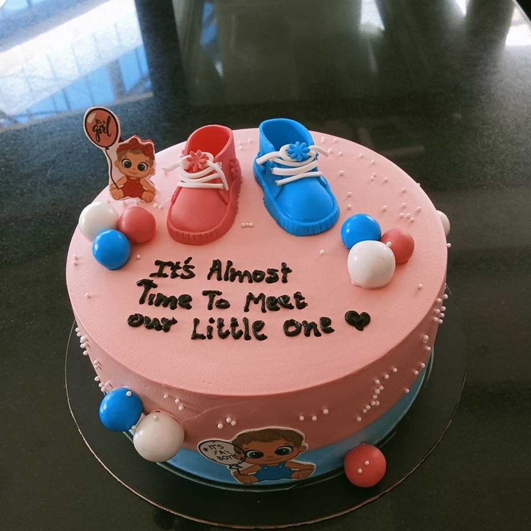 Little One Countdown Baby Shower Cake