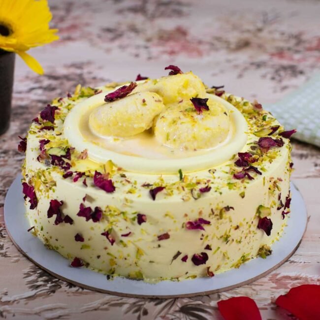 rasmalai-cake-with-rose-petals-and-pistachios
