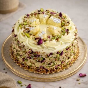 royal-rasmalai-cake-with-silver-vark