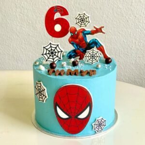spiderman-classic-white-cream-birthday-cake