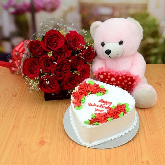 ultimate-love-expression-cake-roses-teddy-combo