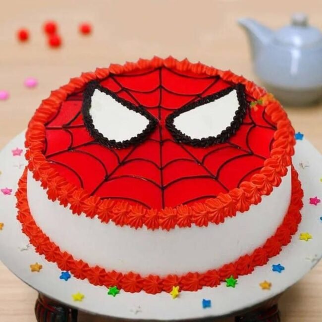 ultimate-spiderman-face-theme-cake ultimate-spiderman-face-theme-cake